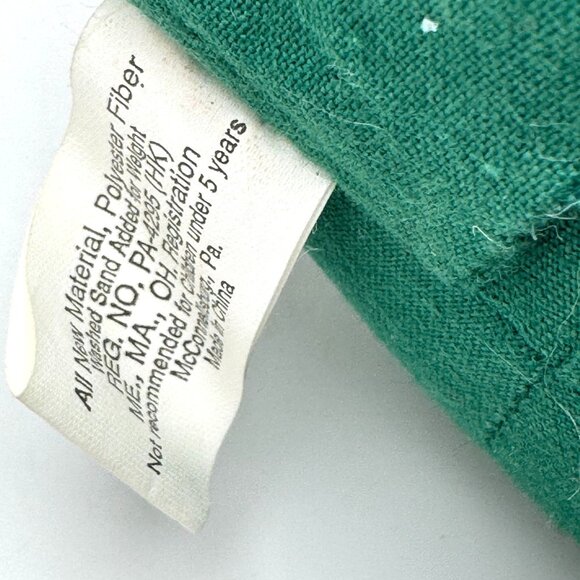 Overly Raker Bean Bag Sitting Santa Mantel Shelf Christmas Decor Red Plaid Bell - Picture 6 of 10